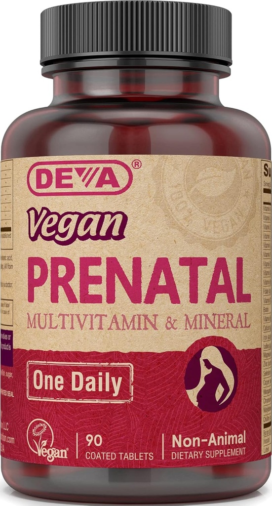 Deva Vegan Prenatal Multivitamin und Mineral - 90 Tabletten, 2 Packung