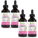 Maxx Herb Valerian Root Extract - Max Strength, Liquid Valerian Root absorbiert besser als Kapseln, für Erholung und Erholung Schlaf, Alkoholfrei - 4 Flaschen, 4 Oz Jeder (240 Servierungen)