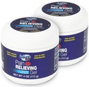 Blue Goo Pain Relieving Gel – für Rücken, Neck, Muskel und Gelenkschmerzen, schnelles Abkühlen und beruhigendes Relief mit 100% reines Emuöl, 4 Unzen (2 Pack)