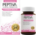 Peptiva Probiotics for Women's Health - Women's Probiotic and Digestive Support, 25 Billion CFU, Multi-Strain Probiotic, Lactobacillus Acidophilus, Bifidobacterium - 60 Vegetarische Kapseln