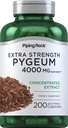 Piping Rock Pygeum Supplement 4000 mg | 200 Kapseln | für Männer und Frauen | Pygeum Africanum Bark Extract | Extra Strength | Non-GMO, Gluten Kostenlos