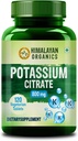 Himalayan Organics Citrate de potassium 800mg Supplément pour les hommes et les femmes - 120 comprimés de légumes
