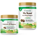 NaturVet Advanced Probiotics, Gesunde Enzyme und PB6 Probiotische Ergänzung für Ihre Hunde Stomach, 120 Soft Chews & No Scoot für Hunde - 120 Soft Chews - Unterstützt gesunde Anal Gland & Bowel Funktion