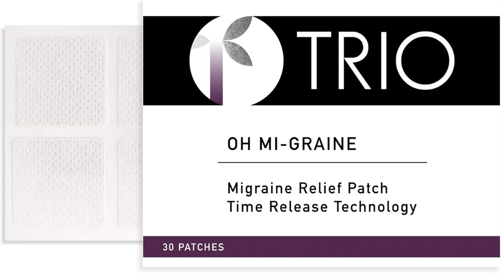 Trio Oh-Mi-graine Patch de soulagement de la migraine
