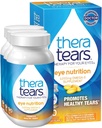 TheraTears 1200mg Omega 3 Supplement für Augenernährung, Bio Flaxseed Triglycerid Fischöl und Vitamin E, 90 Count (Pack mit 3)