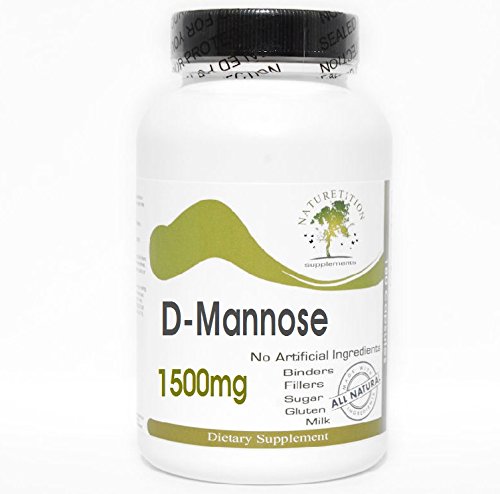 D-Mannose 1500mg // 180 Kapseln // Pure // von PureControl Supplements