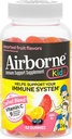 Airborne 500mg Vitamin C + Zinc Immune Support Supplement Gummies for Kids, Assorted Fruit Flavor, Gluten Free Crafted Blend with Powerful Antioxidants Vitamins C & E, 42 Gummies (2 Pack)