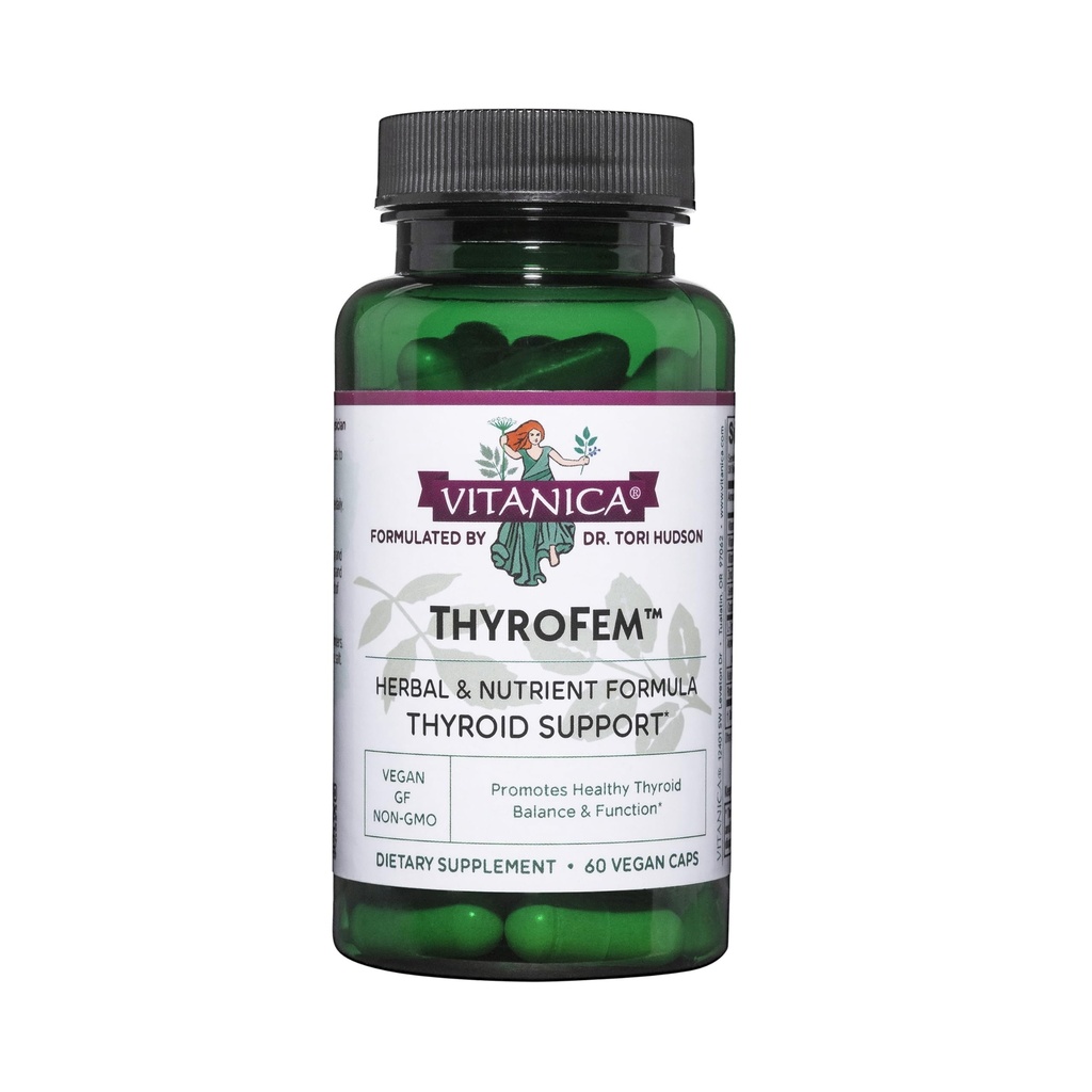 Vitanica ThyroFem, Thyroïde Gland Support, Vegan, 60 Capsules