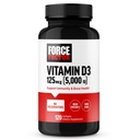 FACTEUR DE FORCE Vitamine D3 5000 UI Softgels, supplément de vitamine D à haut potentiel pour soutenir l'immunité et la santé osseuse, qualité supérieure, pas de conservateurs, 120 Softgels