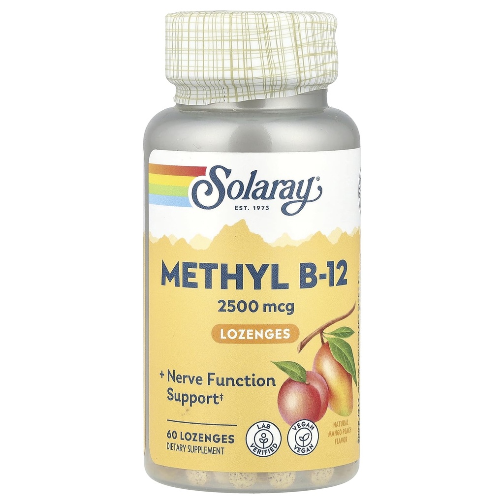 Solaray, B-12 Methyl Lozenge, 60 Nombre