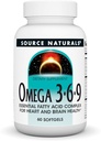 Quelle Naturals Omega 3-6-9, Essential Fatty Acid Complex for Heart and Brain Health* - 60 Softgels