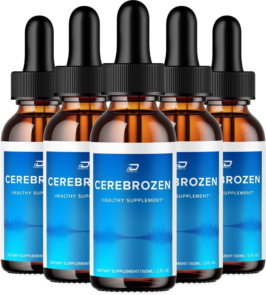 Cerebrozen Tinnitus Ear Drops - Cerebrozen 24, Cerebrozen Liquid Drops, Cerebrozen Bewertungen, Cerebrozen Drops für Ear Relief (5 Pack - 300 ML)
