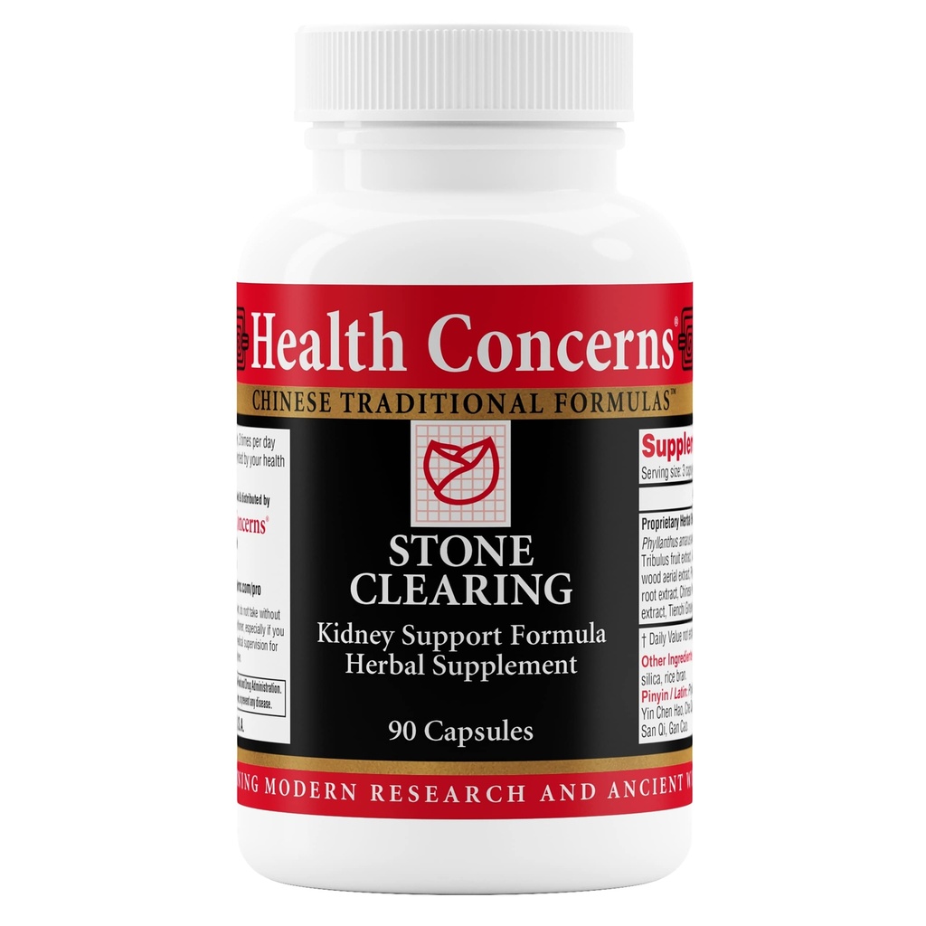 Gesundheit Besorgt für Steinklärung – Nierenunterstützung & Urinary Tract Cleanse – Damp Heat & Qi Flow Kräuterform – Phyllanthus, Gardenia, Peony & Tienchi Ginseng Supplement – Bladder Detox – 90 Kapseln