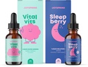 JoySpring Multivitamin & SleepBerry Bundle | Kids Vitamins & Minerals Naturally Sourced, Non-GMO, Non-Alcoholic Liquid Formula, Immunity Health Support | Vegan & Vegetarian Supplements