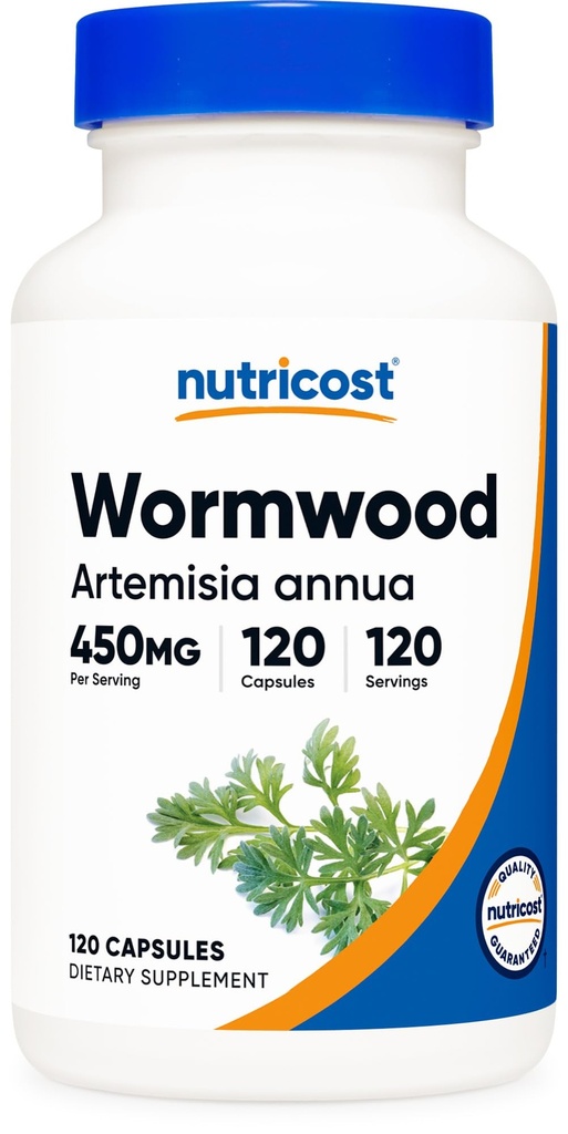 Nutricost Wormwood Kapseln 450mg 120 Kapseln - Vegetarische Kapseln, Glutenfrei und nicht-GMO