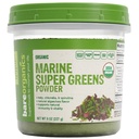 BareOrganics Poudre marine Super Greens – USDA bio, végétalien, sans gluten, non-OGM, sans BPA, poudre super-alimentaire avec Kelp organique, Spiruline et Chlorella - 8 oz