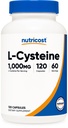 Nutricost L-Cystein 1000mg, 120 Kapseln - Non-GMO, Glutenfreie Ergänzung, 500mg pro Kapsel
