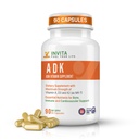INVITA, ADK Vitamin Supplement – 90 Capsules – High Potency of Vitamin A, D3 5000 IU & K2-MK7 – Physician Formulated for Bone, Heart & Immune Support – Non-GMO, Gluten Free (3-Month Supply)