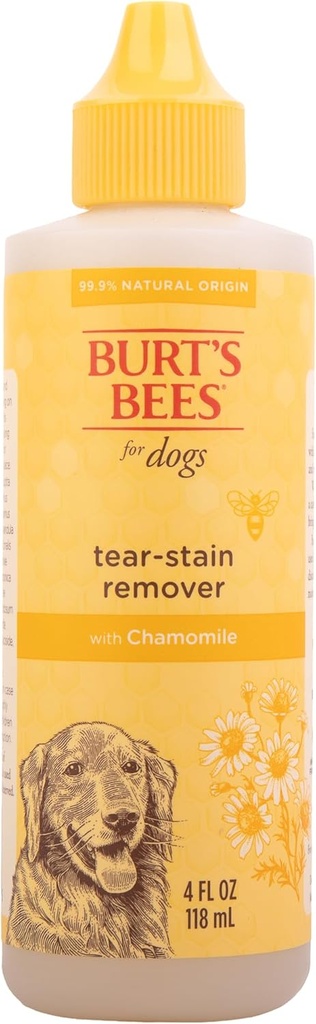 Burt's Bees for Pets Tear Stain Remover for Dogs with Chamomile, 99,9% Natural Origin Formeln, Dog Tear Stain Remover, Dog Eye Cleaner 4 oz