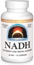 Source Naturals NADH 20mg, Boost Energy and Mental Alertness*, 10 Lozenges