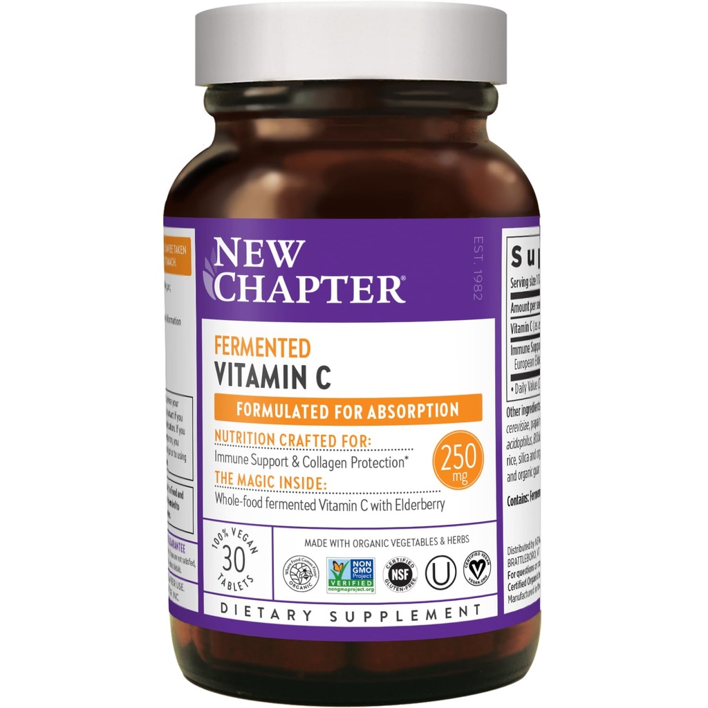 Nouveau chapitre Vitamine fermentée c, 30 Compte