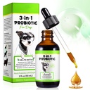 Probiotics for Dogs，3-in-1 Dog Probiotics，Dog Probiotics for Digestive Support, Dog Probiotic Supplements，Pet Probiotics for Dogs， Liquid Probiotics for Dogs | 2 Oz