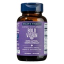 Wiley's Finest Wild Alaskan Fish Oil Bold Vision - Supplément pour la santé des yeux d'huile de poisson avec lutéine, zéaxanthine, bilberry, oméga-7, vitamine E et zinc - 60 Softgels (30 portions)