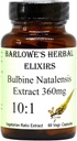 Barlowe's Herbal Elixirs Bulbine Natalensis |10:1 Extract | 360mg per Capsule | 60 Veggie Capsules | Bottled in Glass | Stearate Free
