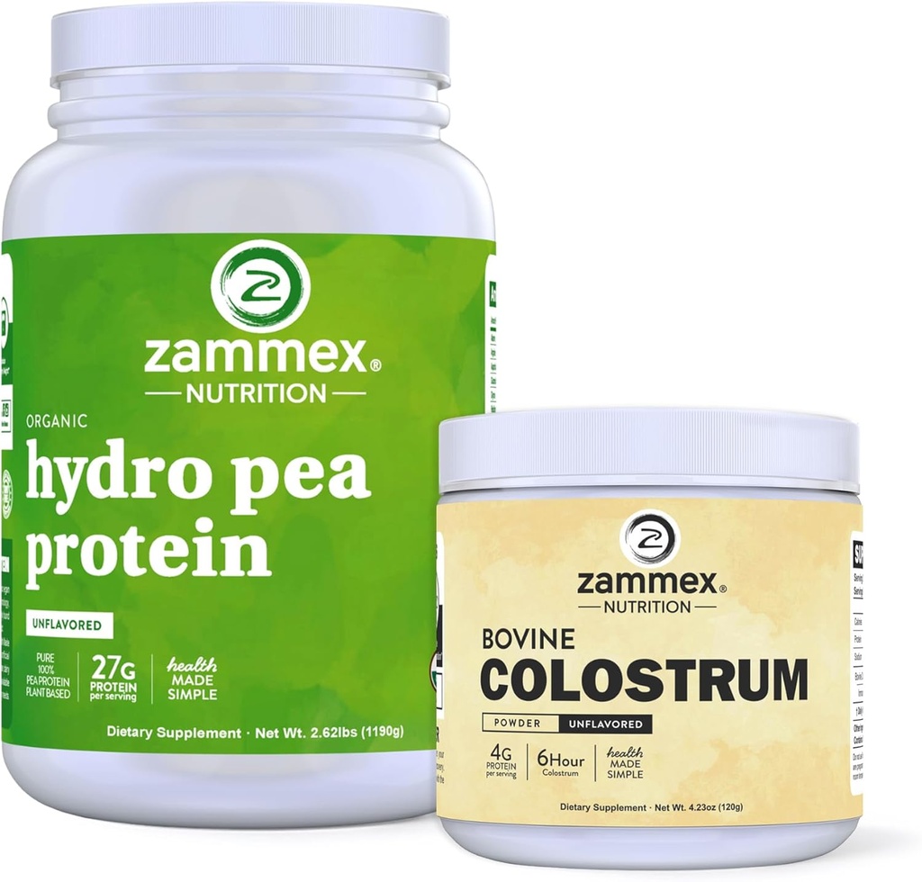 Zammex Pea Protein Pulver + Rinder Colostrum Pulver