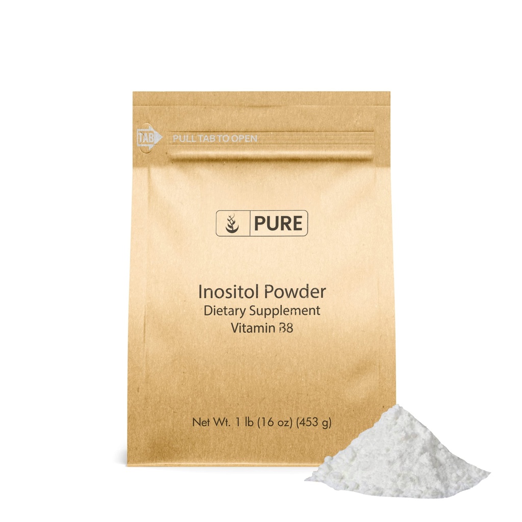 Ingrédients originaux purs Inositol (vitamine B8) Poudre (1 lb) Toujours pur, sans remplissage ni additifs