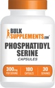 BulkSupplements.com Phosphatidylserine Capsules - Phosphatidylserine Supplement, Phosphatidylserine 300mg - Von Soy, 6 Kapseln pro Servierung, 180 Kapseln (Pack von 1)