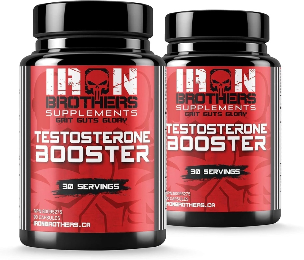 Testosteron-Booster-Ergänzungen für Männer - Estrogen Blocker - Supplement Natürliche Energie, Stärke & Stamina - Lean Muskelwachstum - Fördert Fettverlust - Erhöhung männliche Leistung (2 Flaschen)