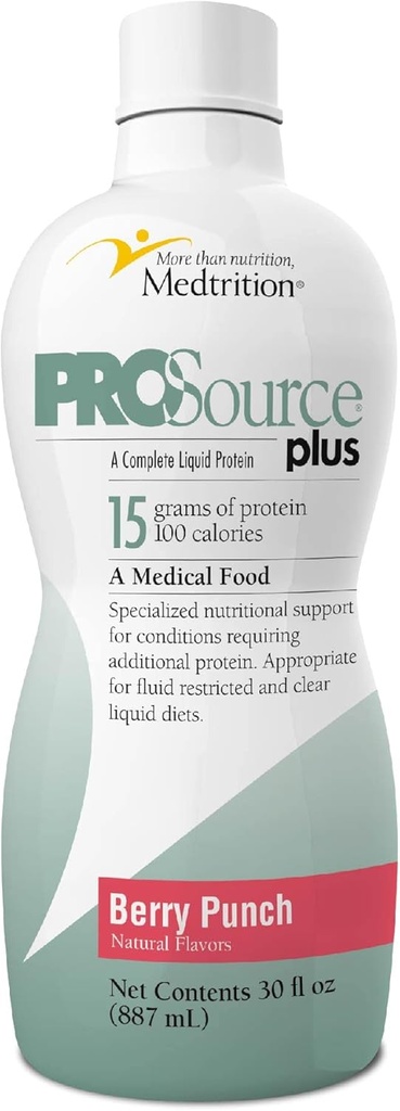 Flüssige Kollagenpeptide Typ I, III 15 Gramm Protein pro Unze. | Plus Berry Punch Flaschen 4 Packung Medtrition|