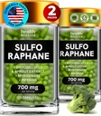 Sulforaphane supplément Sprouts bio de brocolis Sulforaphane stabilisé Enfants & Adultes de Brocoli Florets & Semences Sulfur organique Suppléments 240 Pills