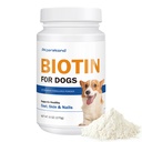 Biotin für Hunde, unterstützt Shiny Coat und Gesunde Haut, stärkt Hundenägel, Biotin-Pulver-Ergänzung für Hundewäsche, Trockene Hautentlastung für Hunde, 6 Unzen