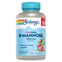 Solaray D-Mannose 1000mg mit CranActin Cranberry Supplement 400mg, Urinary Tract Health & Bladder Support Kapseln mit Vitamin C, Vegan, 60 Tage Garantie, 75 Servietten, 150 VegCaps