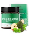 HERBAMAMA Stinging Nettle Gummies - 7500mg Stinging Nettle Root Extract for Urinary Tract Support for Women & Men - Vegan, Supplément Urtica Dioica non-GMO - 60 Pectines à base de pommes