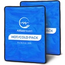 Pochettes glacées réutilisables pour blessures réutilisables de 11 po x 14,5 po - 2 po Condition XL: Emballage chaud et froid de grande contenance pour soulager la douleur dans le dos, flexible lorsque congelée