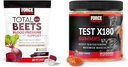 Kraftfaktor Gesamte Beets Blutdruckunterstützung 60 Chews + Test X180 Gummis Testosteron Booster für Herren 60 Gummis