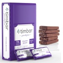 timbar Protein Bars 12 Pack | 12g Protein & 9g Fiber Plant Based- Energy & Nut Bars | Glutenfrei, Non-GMO, Dairy Free, Gesunde On-the-Go Snack & Meal Ersatz (12 Packs, Chocolate Brownie)