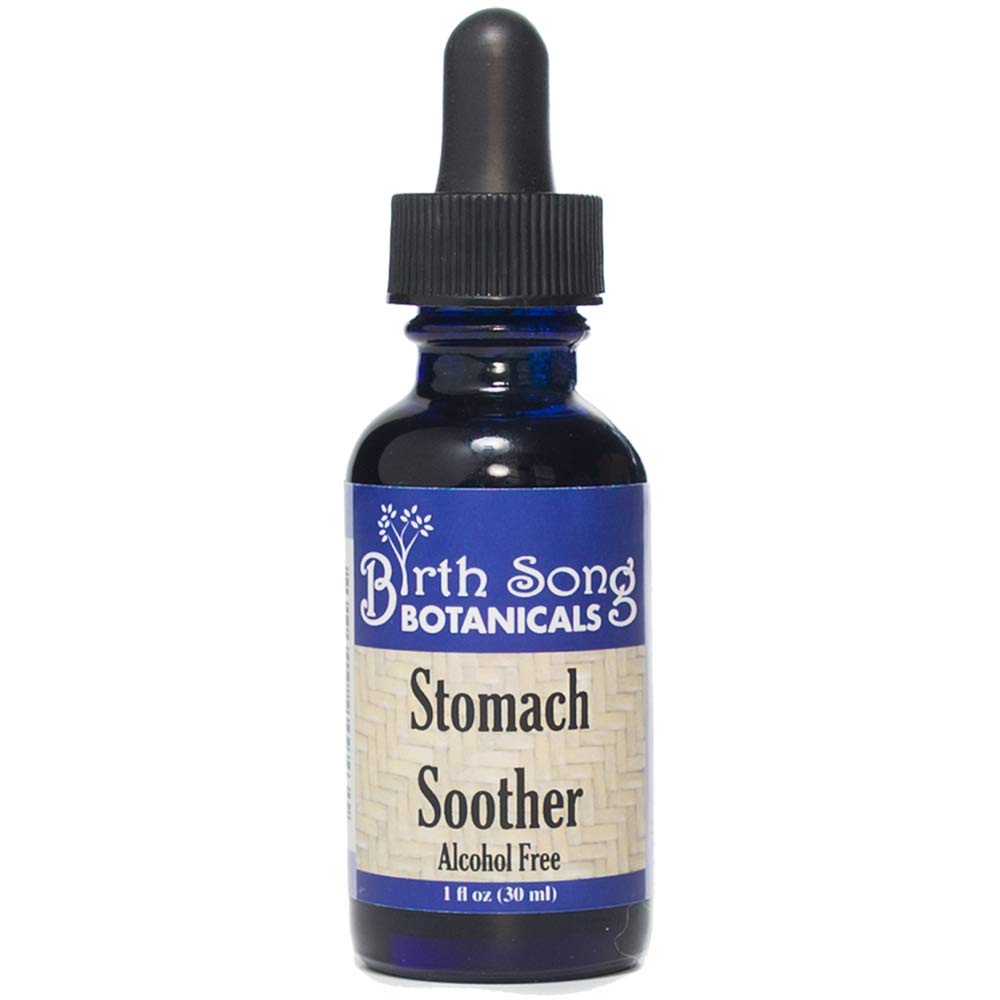 Geburt Song Botanicals Stomach Soother Tincture – Herbal Digestion Support Supplement for Upset Stomach & Motion Sickness – Herbal Digestive Aid Supplement, Alcohol‐Free, 1 Unze
