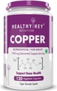 Nutrition Chelated Copper Gluconate - Highly Bioavailable Form - Non-GMO, Gluten Free -120 Veg. Capsules