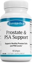 EuroMedica Prostata und PSA-Support - Nahrungsergänzungsmittel für gesunde Prostata & Hormone Balance Unterstützung - Kräuter-Ergänzung mit Curcumin, Turmeric Essential Oil & Grape Seed Extract - 60 Softgels