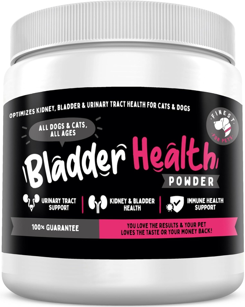 Finest für Haustiere Blase Gesundheit Hund & Katze UTI Remedy - Cranberry-Ergänzung für Pet, Bladder, Kidney-Unterstützung & Urinary Tract Gesundheit Pulver mit Cranberry & D-Mannose (120g - 120 Scoops)