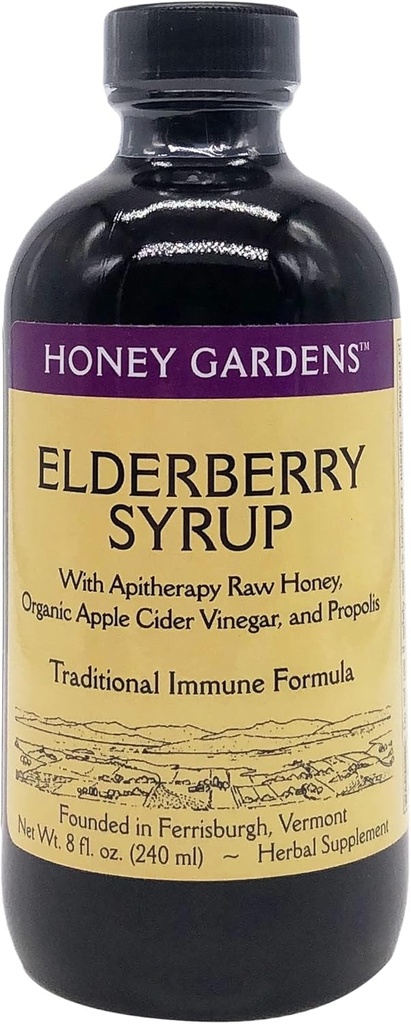 Honig Garten APIARIEN Apitherapie Honig Elderberry Extrakt, 8 FZ