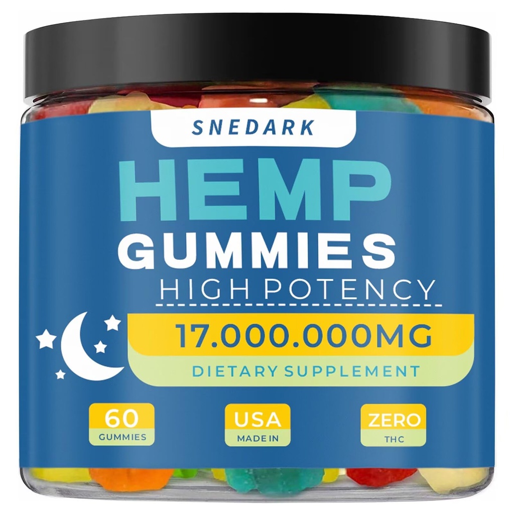 Hanfgummis Fortgeschrittene Extrastärke- Hohe Potenz Natürliche Hanf Öl Extrakt Gummy, Groß für Frieden & Entspannung,Natürliche Frucht Flavors, Made in USA