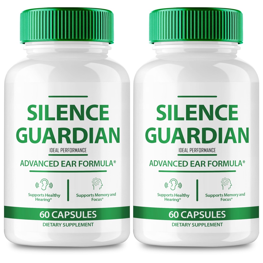 Silence Guardian Tinnitus Relief für Ringen Ohren Kapsel, Silence Guardian Ring klar Tinnitus Pillen, SilenceGuardian Ohr Tinnitus Supplement, Ohrring Tinnitus, SilenceGuardian Bewertungen (2 Pack)