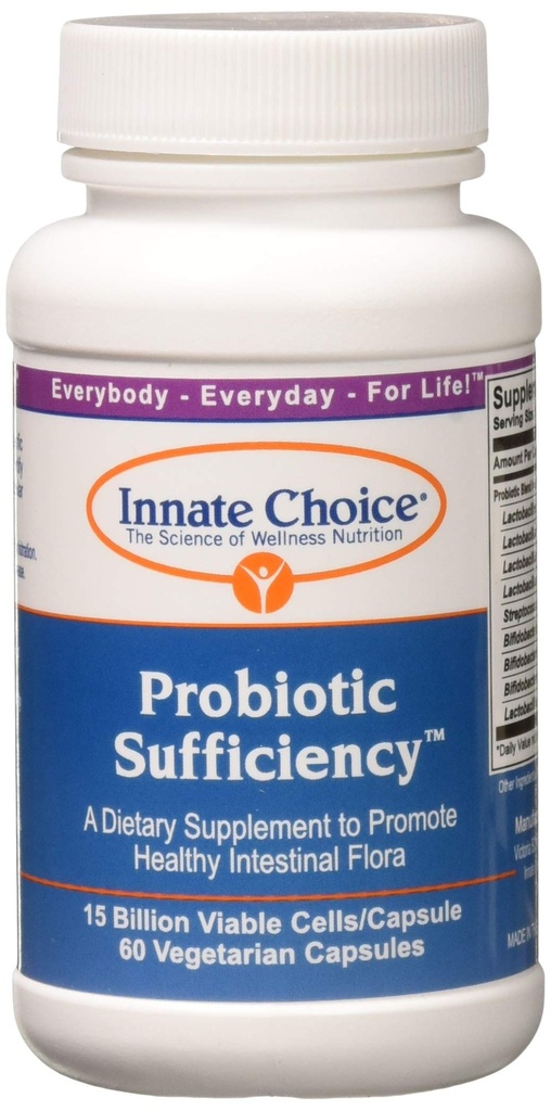 Choix inné Probiotique suffisance, 60 capsules végétariennes