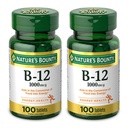 Natur Bounty Natural Vitamin B12, 1000mcg, 100 Tabletten (Pack von 2)