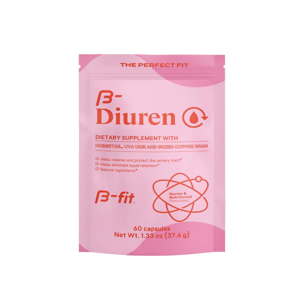Diuren - Diuretic Kapseln mit Koffein, Pferdeschwanz Kräuter und Uva Ursi - 60 Kapseln mit natürlichen Extrakten - Pferdeschwanz-Ergänzung - Best Diuretics for Water Retention